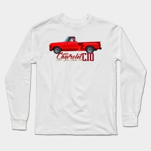 1972 Chevrolet C10 Short Bed Stepside Truck Long Sleeve T-Shirt